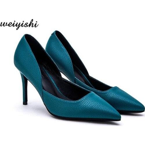 Blue shoes, real leather sandals ,fashion style,cow leather