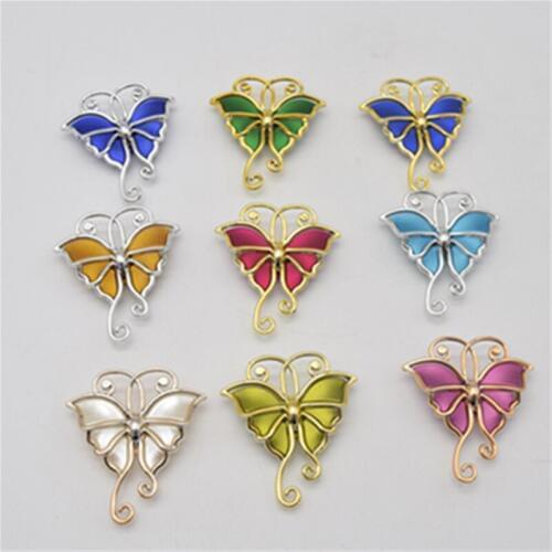 50pcs butterfly style Sewing plastic Button For Clothing bag headwear Flower Wedding Bride Makeup DIY Corsage headwear