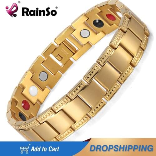 Золотые браслеты для мужчин Rainso China At AliExpress