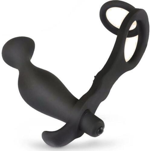 Sex Shop Male Penis Rings Electric Vibration Lock Ring Prostate Massage Anal plug massage Male Masturbation Gay Sex Products