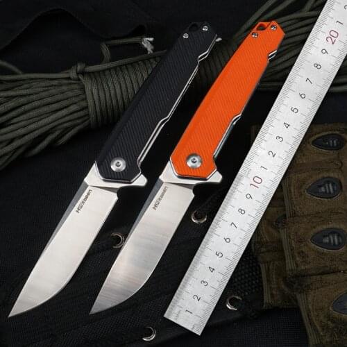 HWZBBEN Folding Knife Tactical Self defense Survival Multi-tool Pocket Knives D2 Blade G10 Outdoor Hunting Camping Jackknife