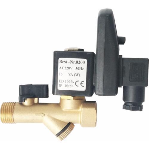 Timed solenoid control valve 1/2" automatic condensation drains
