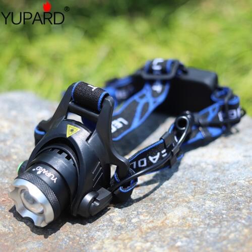 YUPARD Waterproof XML T6 Zoom LED Headlamp Headlight fishing HeadLamp Light Zoomable Adjust Focus For Bicycle Camping Hiking