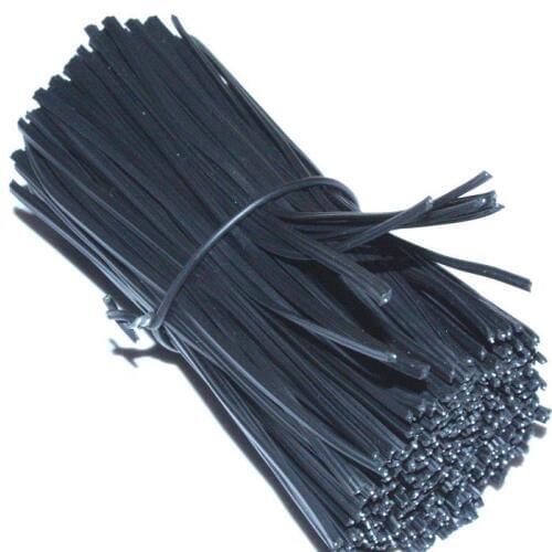 200pcs one bag 15CM Encapsulated Norse Wire plastic coated Iron Black cable tie Galvanized Norse Bundled cable line Ties