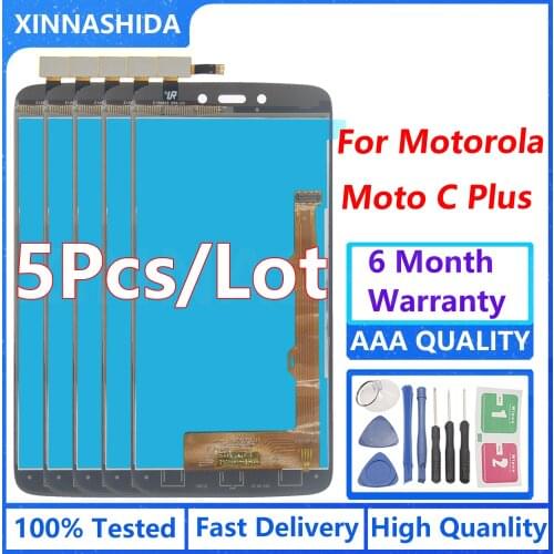 5PCS/LOT For Moto C Plus LCD Display For Moto C Plus C Plus XT1721 XT1722 XT1723 Display LCD Screen Touch Digitizer Assembly