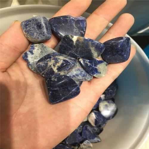 500 g new natural mineral crystal stone granule blue grain stone fish tank stone decoration household decoration