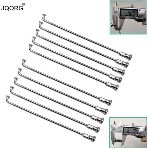 8 G Diameter 4.0 mm J-bend 100 Degree Material 304 Stainless Steel Round Body Equal Diameter Motorcycle Spokes With SUS304 Caps