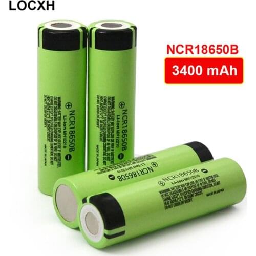 LOCXH 2021 New Original 18650 3.7 V 3400 Mah Lithium Rechargeable Battery NCR18650B for Flashlight Batteries