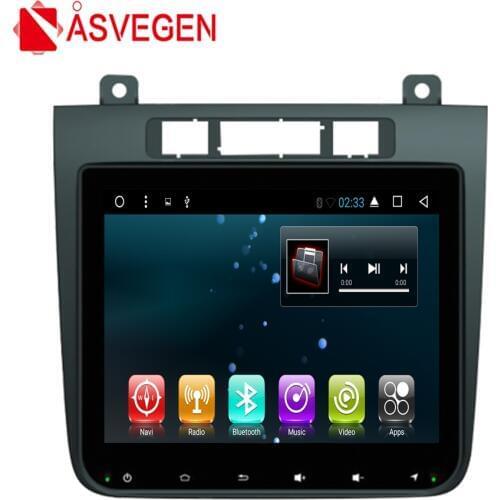 Asvegen Android 7.1 Quad Core Car Radio Multimedia Player Stereo GPS Navigation For For Volkswagen Touareg 2011-2015