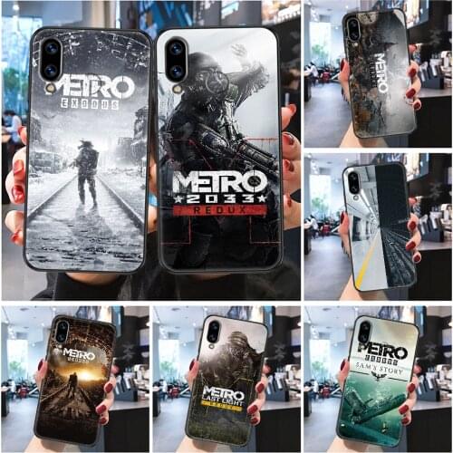 Metro 2033 Exodus Game Phone case For Huawei P Mate P10 P20 P30 P40 10 20 Smart Z Pro Lite 2019 Frosted black fashion back