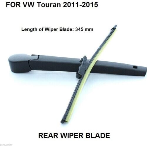 FOR VW Volkswagen Touran Rear Windshield Window Wiper Arm + Blade Set New 2011-2015
