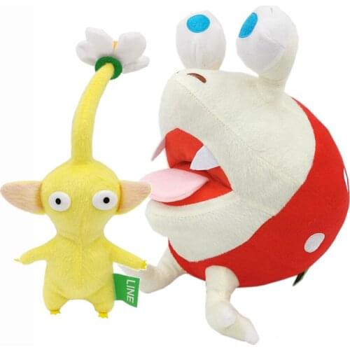 Pikmin Games Bulborb Chappy Yellow Flower 23-28CM Plush Toy Doll for Chistams Gifts Retail