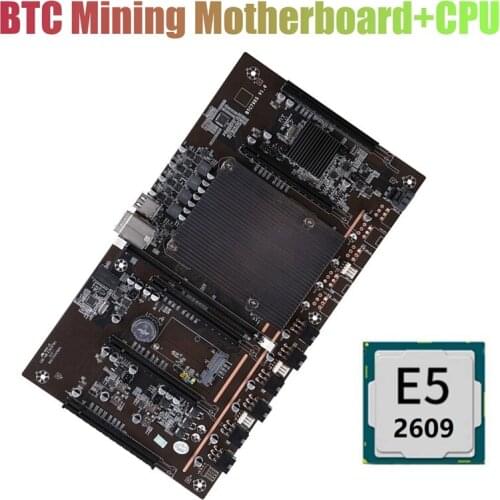 X79 H61 BTC Mining Motherboard 5X PCI-E 8X LGA 2011 DDR3 Support 3060 3080 GPU with E5-2609 CPU for BTC Miner