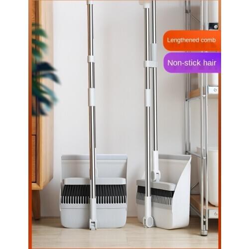 Broom Set Dustpan Combination Household Broom Sweeping Broom Single Soft Hair Non-Viscous Garbage Shovel Artifact