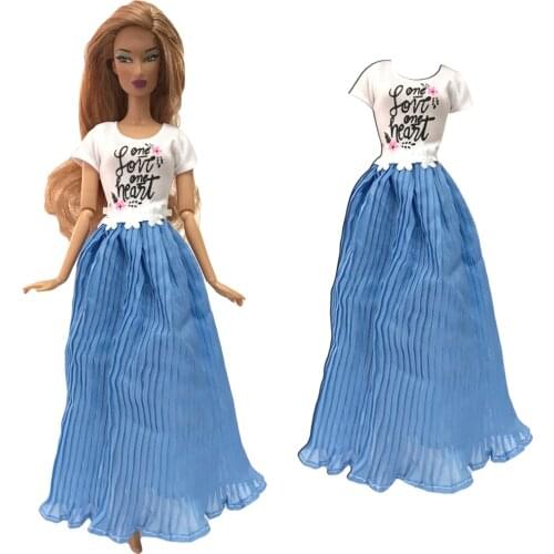 NK Newest Doll Dress Beautiful Handmade Party ClothesTop Fashion Dress For Barbie Doll Accessories Girls'Gift 118A 9X