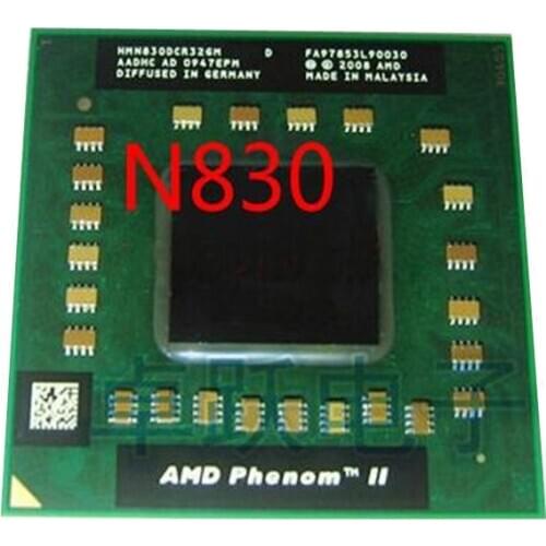 Original AMD phenom N830 CPU HMN830DCR32GM Socket S1 (S1g4) 2.1G processor for laptop notebook triple core free shipping