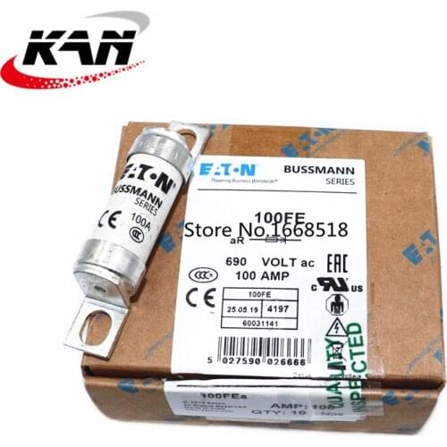 10Pcs New original BUSSMANN Slow melt fuse BS88: 4 25ET 25A 32ET 32A 35ET 35A 40ET 40A 45ET 45A 50ET 50A 63ET 63A 80ET 80A 690V