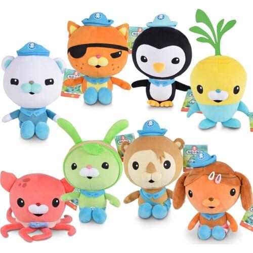 Octonauts 19cm and 30cm Plush Toys Barnacles Peso Kwazii Tweak Vegimal Animal Stuffed Party Birthday Gift