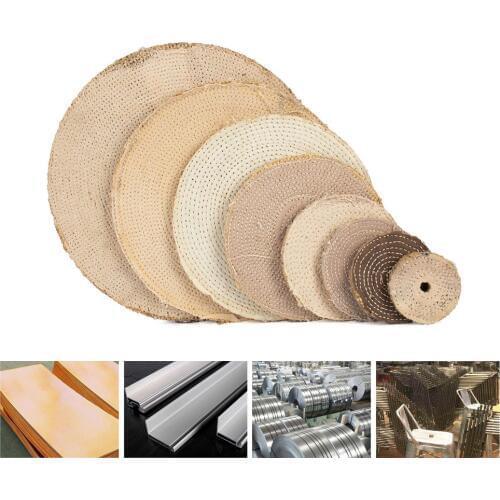 80-350mm Sisal Cloth Buffing Wheel cotton cloth wheel For Metal stainless steel iron cast iron other hard metals Polishing Tool