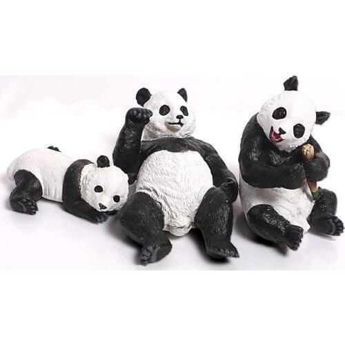 Realistic Panda Toy Figure, Panda figurine Toy Collection Playset, Cake Topper home decor decoration accessories toys