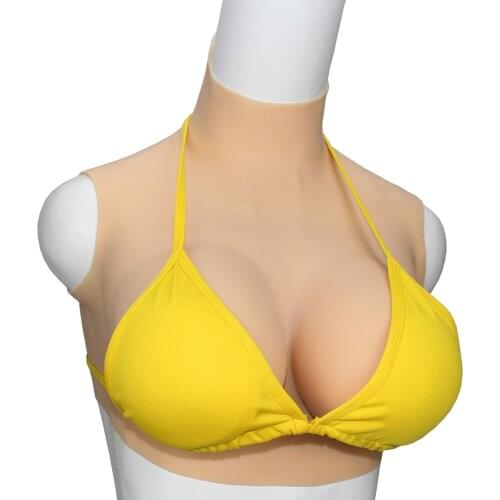 RAOPIN Realistic Fake Boobs Plate Artificial Silicone Breast Forms Bodysuit For Crossdresser Cosplay Shemale Transgender Tetas