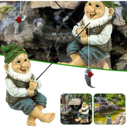 Garden Gnome Statue Figurine With Red Hat And Pygmy Beard Home Garden Decoration For Table Home Garden Yard