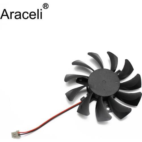 GA81O2U DC12V 0.30A For DATALAND PowerColor R7 240 250 For Sapphire R7 350 340 Graphics Card Cooling Fan