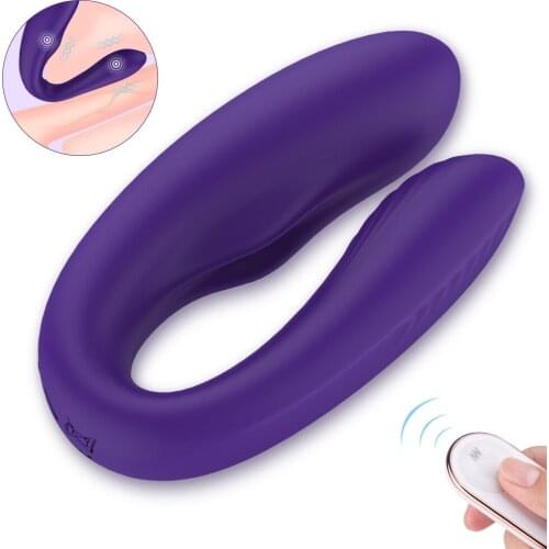 Couple Vibrator Sex Toys For Women Silicone U Type Vagina Clitoris Stimulate Female Masturbator Dildo Adult Erotic Goods SexShop