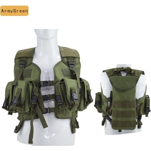Military Equipment Tactical Vests Army Training Combat Body Armor Men Hunting Airsoft War Game Protective Vest With Water Bag
