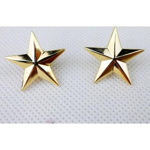 Golden US Navy Military Brigadiers One Star Badge Insignia Pin -D839 Military Store