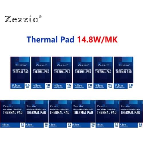 Zezzio High performance Thermal Pad 14.8W/MK For CPU GPU Motherboard Mining RAM Multifunction Thermal conductive silicone pad