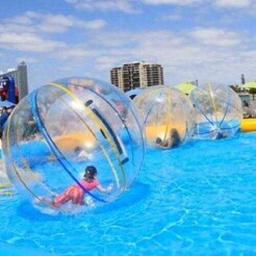 2m Pvc Inflatable Water Walking Ball Wear-resistant Water Toys Dance Ball With Zipper For Swimming Pool Outdoor