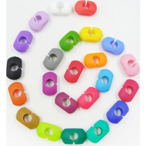 24pcs Silicone Wine Glass Mark Creative Wine Glass Recognizer Cup Distinguisher for Home Party Banquet (Mixed Color)