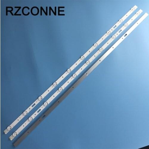 3pcs 780mm*17mm 10leds LED Backlight Lamps LED Strips w/ Optical Lens Fliter for TV Monitor Panel 30V New