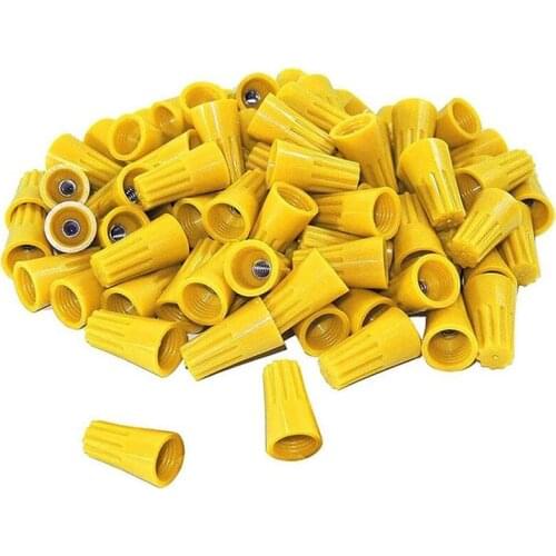 500 Pieces Of Yellow Electrical Wire Nuts-Twisted Wire Connectors, Insulated Wire Caps For Quick Connection Of Wires