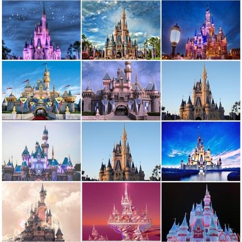 Diamond Embroidery Cartoon Castle Scenery 100% Full Square/Round Drill DIY Diamond Painting Handmade Art Cross Stitch Wall Decor