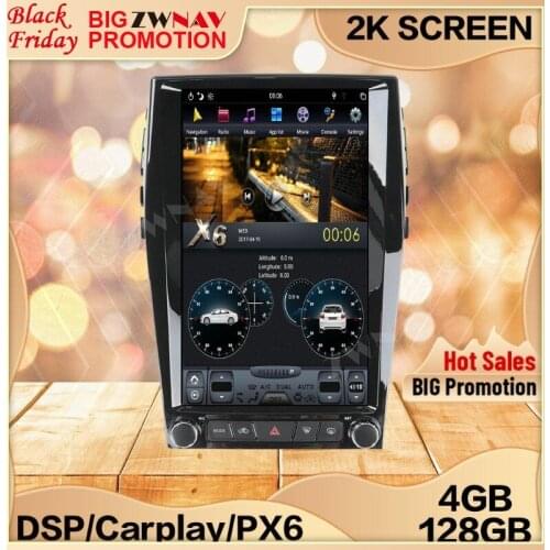 4+128G Tesla Screen For 2015 2016 2017 2018 2019 Ford Edge Android 9 Unit Car Multimedia Player GPS Audio Radio Stereo