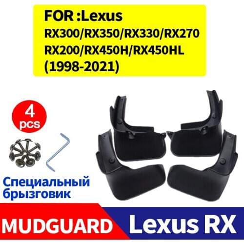 Mudflaps FOR Lexus RX200 RX300 RX330 RX350 RX400 RX450H RX450HL Mudguards Fender Guard Splash Car Accessories Auto Styline 4pcs