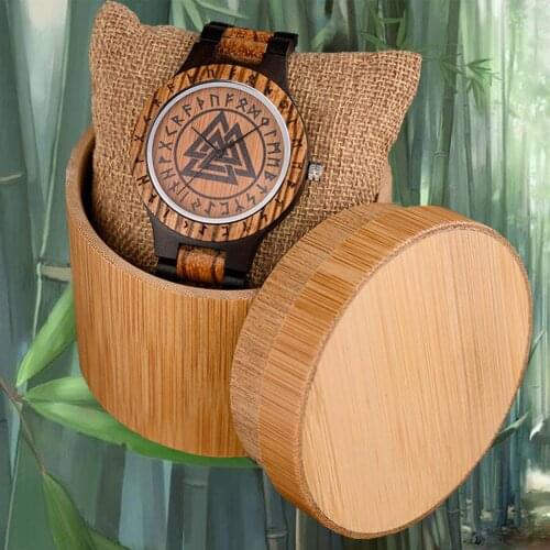 BOBO BIRD Vegvisir Handmade Watches Top Brand Luxury For Him Christmas Gifts Dropshipping Customized Your Logo Round Wooden BOX