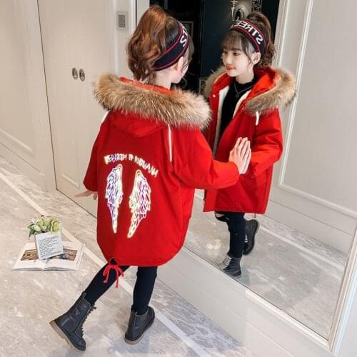 Children Winter Down Cotton Jacket 2021 New Fashion Girls Clothing Children Clothing Thick Warm Parka Coat Hooded Snow Jacket