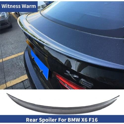 For BMW X6 F16 Carbon Fiber rear spoiler wing car body kit M style 2014-UP