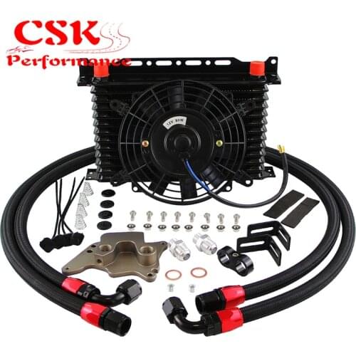 13 Row AN10 Oil Cooler Kit Fit For BMW Mini Cooper S R56 1.6L 06-12+7" Electric Fan