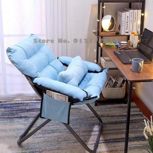 Computer chair home gaming chair dormitory college student net red stool backrest folding chair leisure lazy sofa