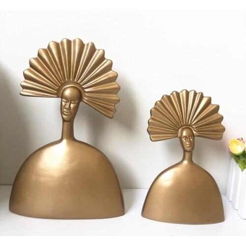 Creative Resin Abstract Woman Statue Sculptures Home Decoration TV Cabinet Handicraft Modern Art Corridor Balcony Accessories