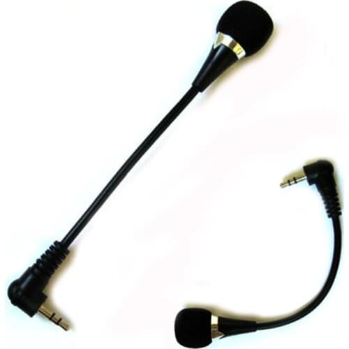 Mini 3.5mm Jack Flexible Capacitance Microphone Mic for Mobile Phone PC Laptop Notebook