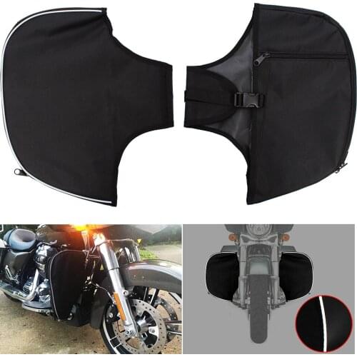 Soft Lowers Chaps Engine Guard Cover Leg Warmer Fit for 1980-2020 Harley Touring and Trike Models Road King Street Glide