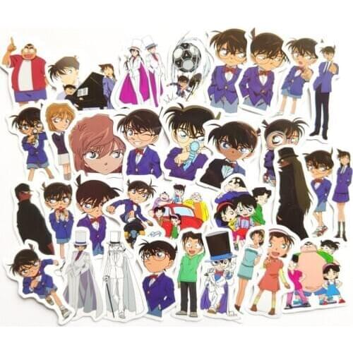50Pcs Creative Cute Self-made Detective Conan Sticker Scrapbooking Stickers /decorative Sticker /DIY Craft Photo Albums