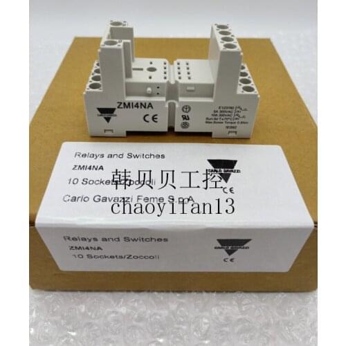 10PCS Brand new original CARLO GAVAZZI relay base ZMI4NA ZM14NA