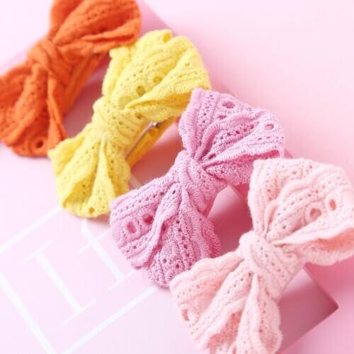 New Fashion Baby Girls Small Clips Cute Candy Color Bows Baby Hair Clips Childrens Hairpin Headband For Kids Hair Accessories