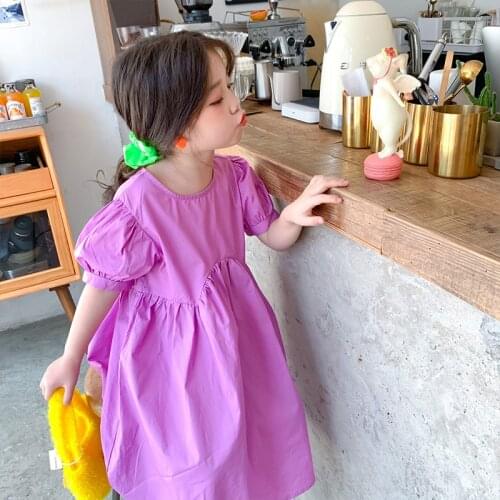 2021 Spring Summer New Arrival Girls Fashion Princess Dress Kids Korean Design Dresses Girl Clothes